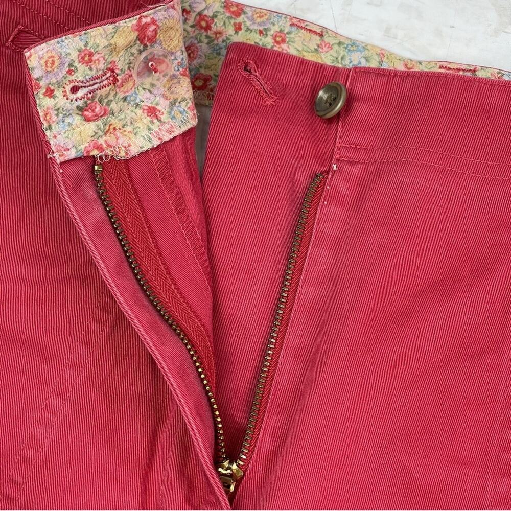 Lauren Ralph Lauren Dark Rose Flat Front Shorts Size 8 - Picture 11 of 13
